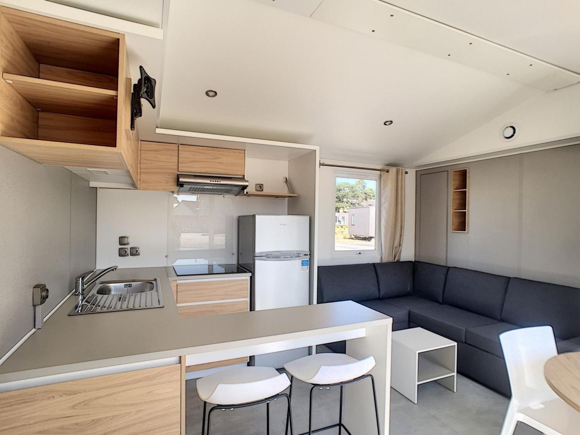 Mobil-Home Confort 4 Pers, 2 Ch, Piscine Chauffee, 200M Plage, Parking, Wifi Gratuit, Animaux Ok - Fr-1-361A-32 Jullouville-les-Pins Exterior photo